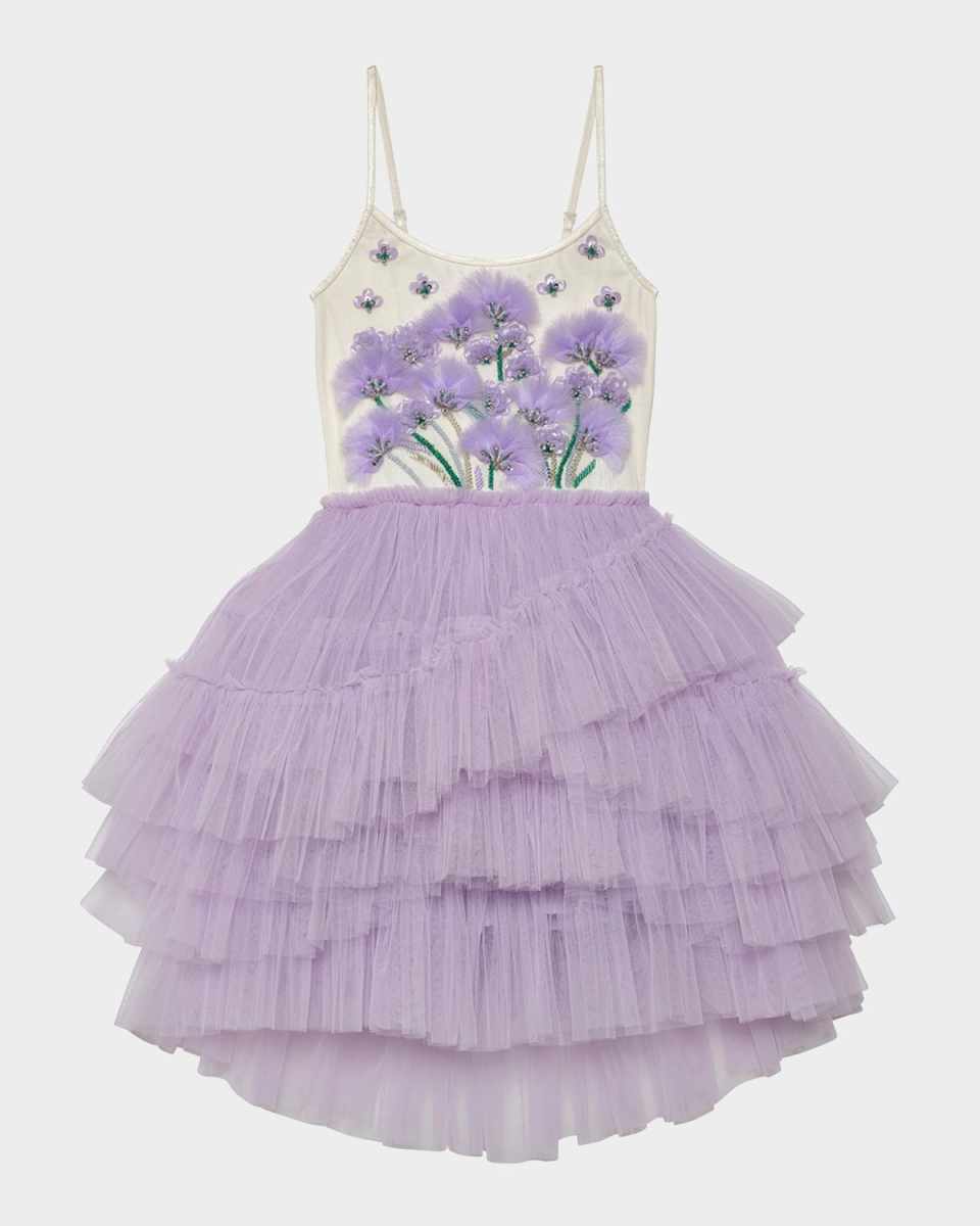 Girl's Lavender Lounge Tutu Dress, Size 2-11